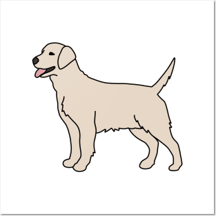 Cream Labrador retriever Posters and Art